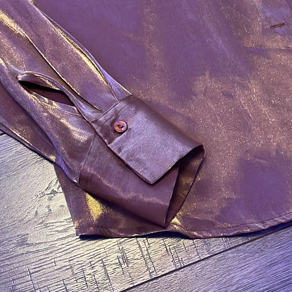 NEW Colour Reflecting Button Up Collared for Womens - Picture 4 of 7